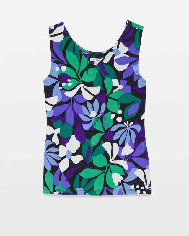Travelers Floral Reversible Tank - image 5